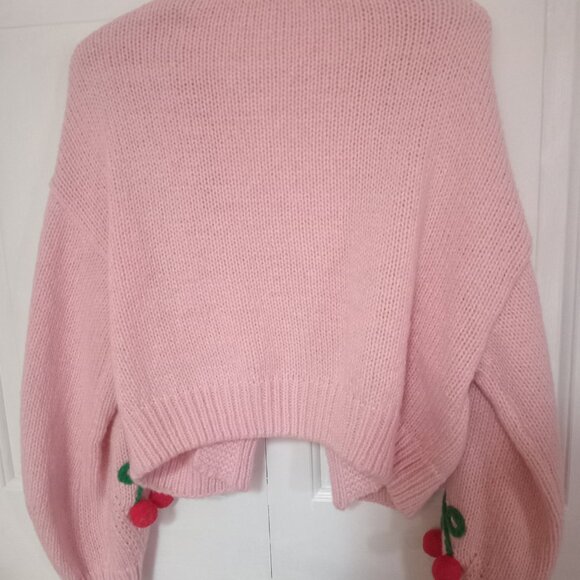 Pink Cherry 3D Cardigan - Picture 2 of 2